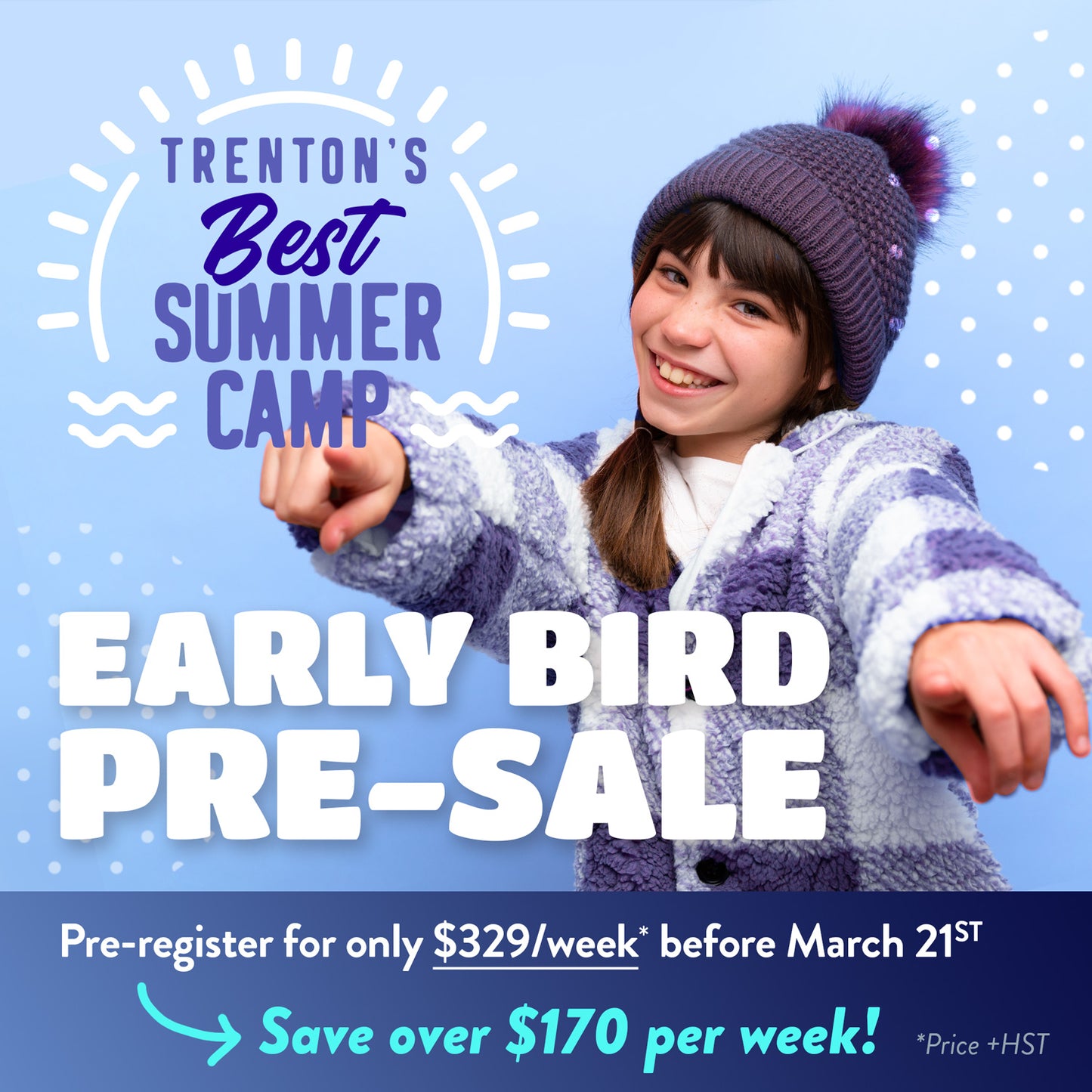 Weekly Credit: $170 Discount on 2024 Summer Camp Winter Early Bird